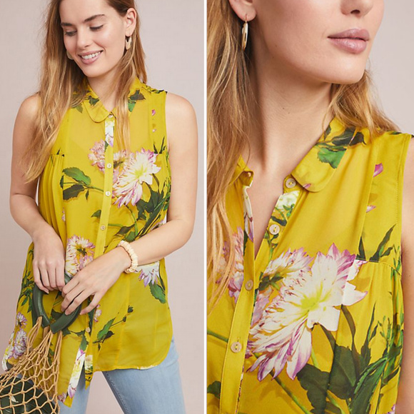 (Maeve) Duchess Sleeveless Buttondown - Picture 2 of 6